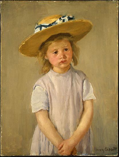 Mary Cassatt Child in a Straw Hat